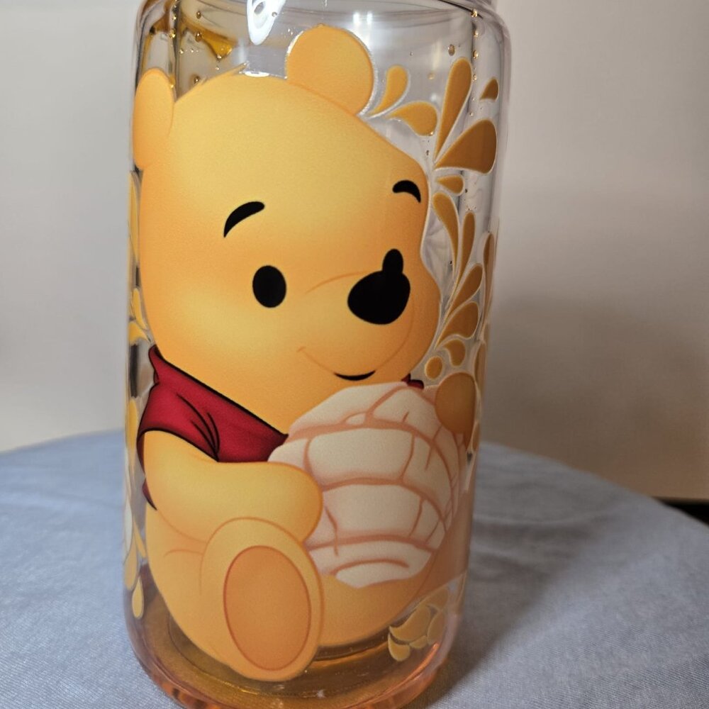 16 oz plastic snowglobe tumbler